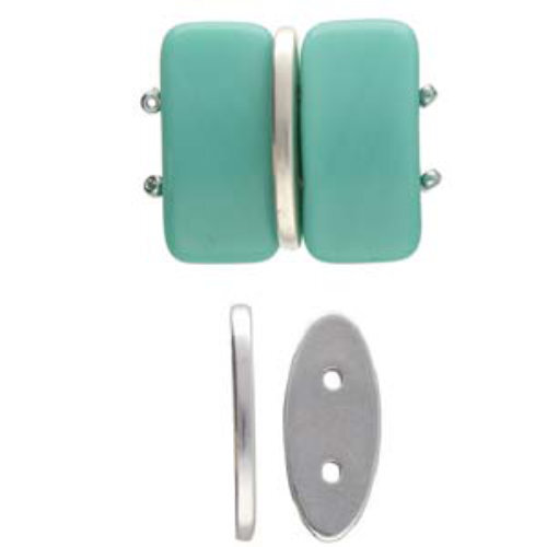 Aselinos - Carrier Bead Bead Substitute - Antique Silver  CYM-CAR-013800-SP