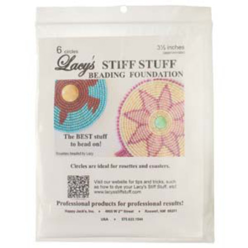 Lacy's Stiff Stuff 3 1/2" Circles - SSCRWH35 - 6 Pack - White
