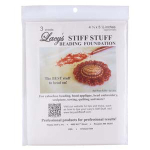 Lacy's Stiff Stuff 4 1/4" X 5 1/2" Sheet - SS45 - 3 Pack - White