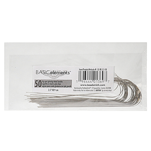 BeadSmith Curved 3.5" Big Eye Needle - Pack of 50 - LE-BE-3.5-50