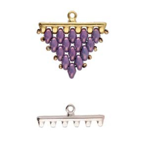 Rozos VI - Super Duo Bead Ending - Antique Silver  CYM-SD-013981-SP