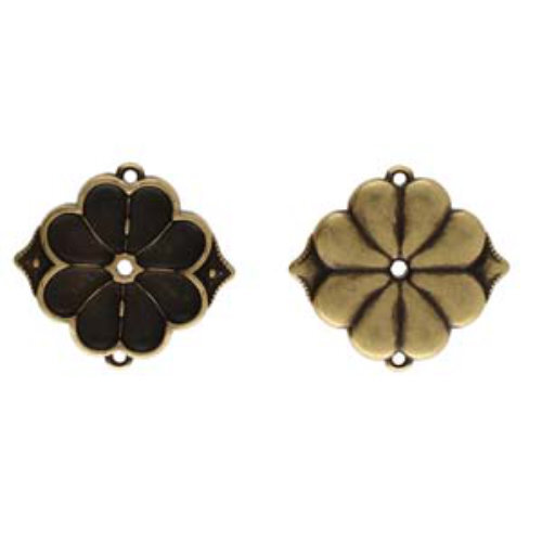 Apokrousi - Paisley Duo Connector - Antique Brass CYM-PD-013997-AB