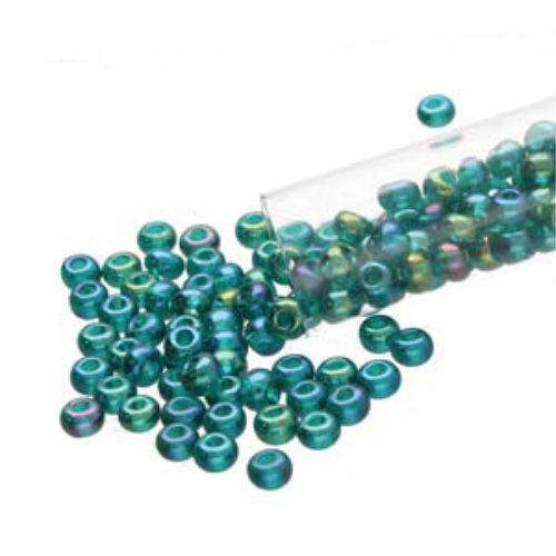 Preciosa 6/0 Rocaille Seed Beads - SB6-51710 - Emerald AB - 20gm Tube
