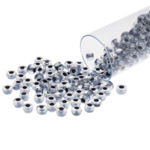 Preciosa 8/0 Rocaille Seed Beads - SB8-38149 - Black Lined Crystal - 22gm Tube