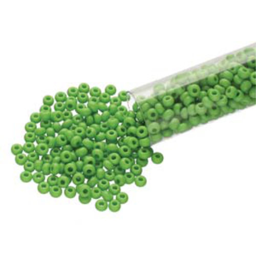 Preciosa 8/0 Rocaille Seed Beads - SB8-53230 - Opaque Light Green - 22gm Tube