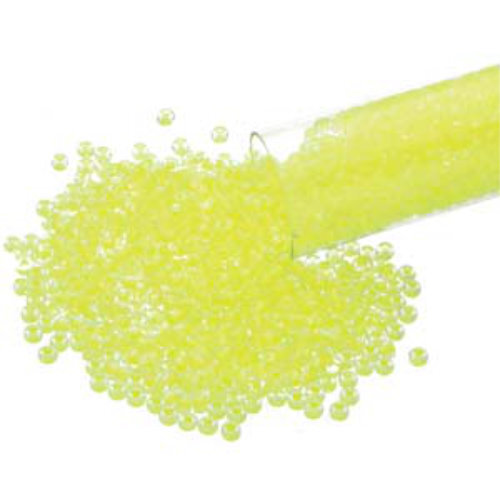 Preciosa 6/0 Rocaille Seed Beads - SB6-08786 - Neon Yellow Lined Crystal - 20gm Tube