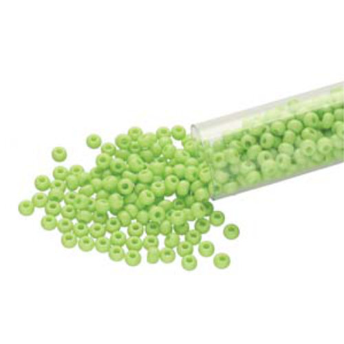 Preciosa 8/0 Rocaille Seed Beads - SB8-53410 - Opaque Lime - 22gm Tube