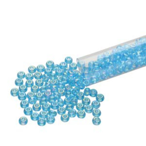 Preciosa 6/0 Rocaille Seed Beads - SB6-61010 - Aqua AB - 20gm Tube
