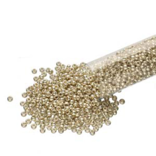 Preciosa 6/0 Rocaille Seed Beads - SB6-18303 - Metallic Silver - 20gm Tube