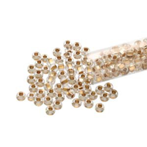 Preciosa 6/0 Rocaille Seed Beads - SB6-68106 - Bronze Lined Crystal - 20gm Tube