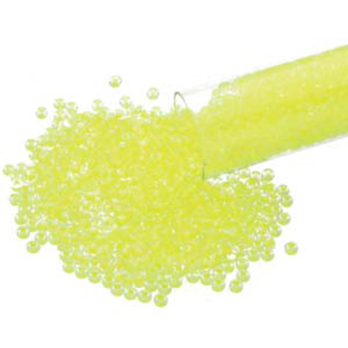 Preciosa 11/0 Rocaille Seed Beads - SB11-08786 - Neon Yellow Lined Crystal - 24gm Tube