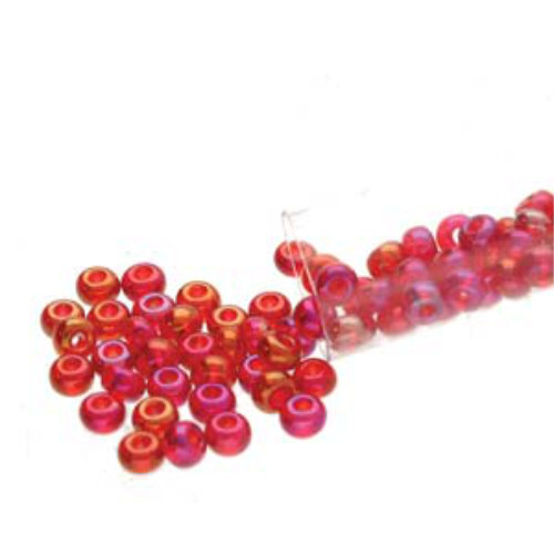 Preciosa 6/0 Rocaille Seed Beads - SB6-91090 - Ruby AB - 20gm Tube