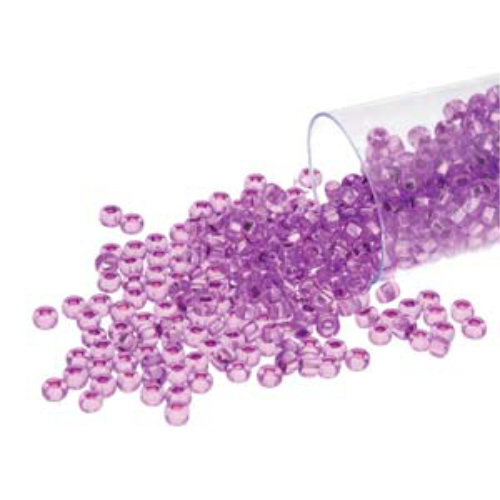 Preciosa 11/0 Rocaille Seed Beads - SB11-18228 - Silver Lined Dyed Violet - 24gm Tube