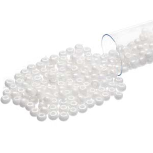 Preciosa 6/0 Rocaille Seed Beads - SB6-46102 - Opaque White Luster - 20gm Tube