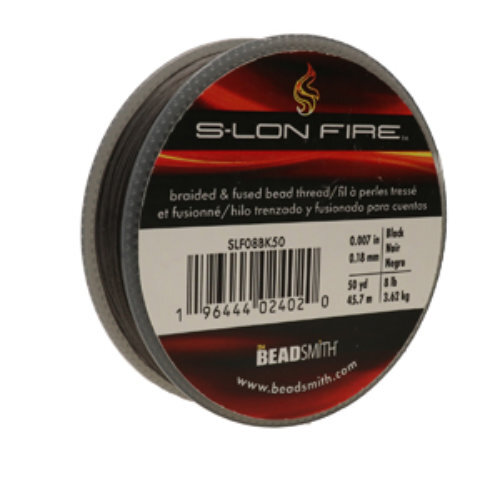 S-Lon Fire - 8LB .007" / .17mm Black  - 50 yd / 45m Roll - SLF08BK50