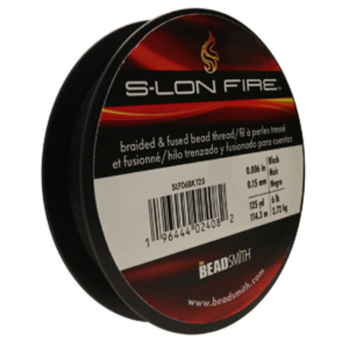S-Lon Fire - 6LB .006" / .15mm Black  - 125 yd / 114m Roll - SLF06BK125