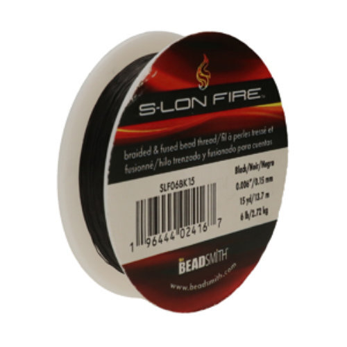 S-Lon Fire - 6LB .006" / .15mm Black  - 15 yd / 13m Roll - SLF06BK15
