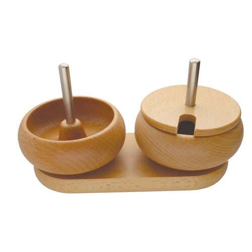 Spin & String - Double Wooden Bead Spinner - SW17