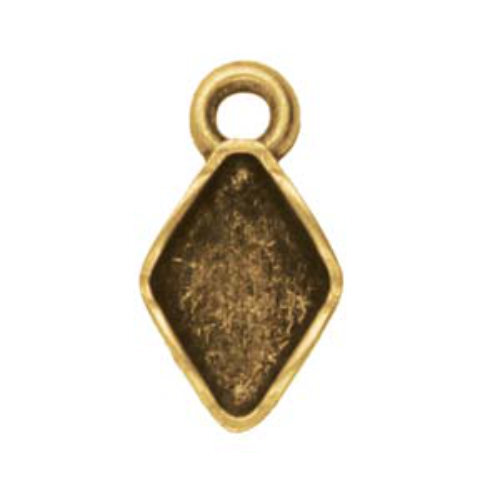 Zenia - Gem Duo Pendant - Antique Brass CYM-GD-014448-AB