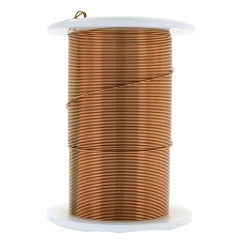 Tarnish Resistant Medium Temper Antique Brass 26 Gauge Round Wire - 34yd / 31m - Box of 12 - NC-NTW26AB