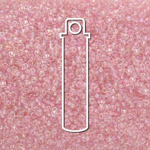 Miyuki 11/0 Rocaille Bead - 11-93639 - Fancy Soft Lined Pink - 24gm Tube