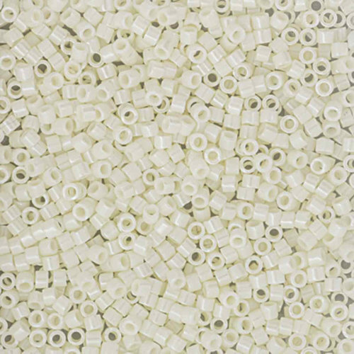 Miyuki 11/0 Delica Bead - DB2402 - Shiny White - 100gm Bag