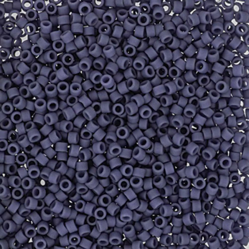 Miyuki 11/0 Delica Bead - DB2408 - Matte Blue - 100gm Bag