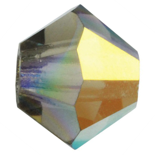 3mm x 2.4mm Black Diamond AB - 40010AB - MC Rondelle Beads - 451 69 302 - Factory Pack