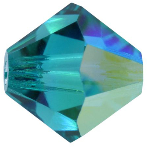 3mm x 2.4mm Blue Zircon AB - 60230AB - MC Rondelle Beads - 451 69 302 - Factory Pack