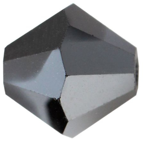 3mm x 2.4mm Jet Hematite HC - 23980HEM - MC Rondelle Beads - 451 69 302 - Factory Pack