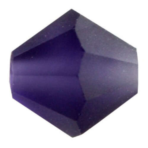 4mm x 3.6mm Deep Tanzanite MATT - 20480MATT - MC Rondelle Beads - 451 69 302 - Factory Pack