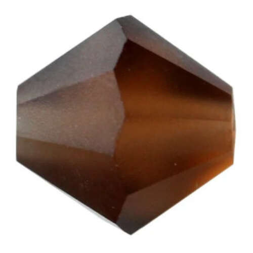 4mm x 3.6mm Smoked Topaz MATT - 10220MATT - MC Rondelle Beads - 451 69 302 - Factory Pack