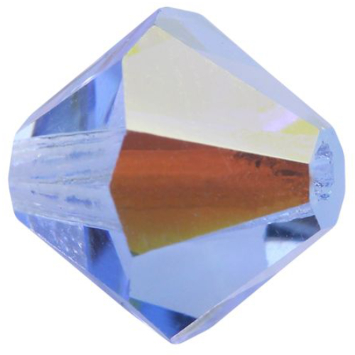 6mm x 5.7mm Light Sapphire AB - 30020AB - MC Rondelle Beads - 451 69 302 - Factory Pack