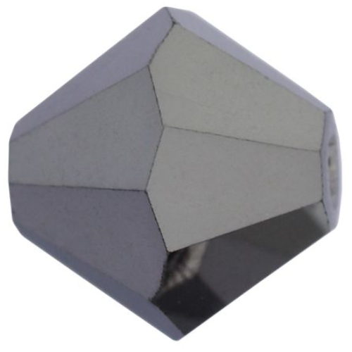 6mm x 5.7mm Jet Hematite FC - 23980HEM2 - MC Rondelle Beads - 451 69 302 - Factory Pack