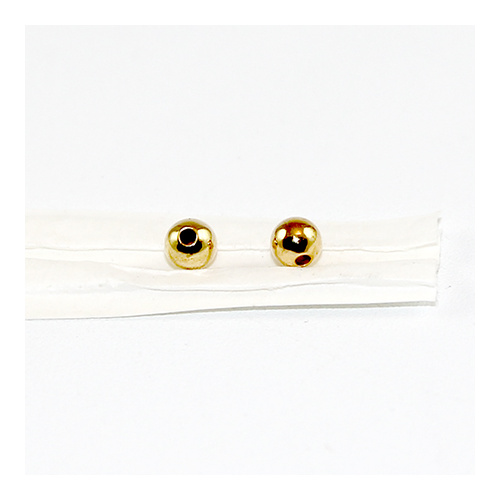 4mm Metal Ball - Gold - Bag of 10