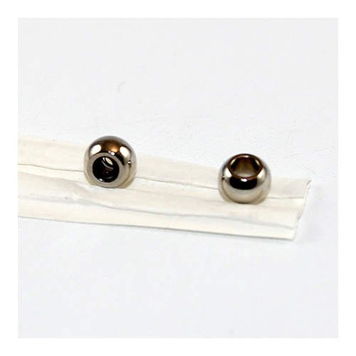 4mm x 6mm Large Hole Metal Bead - Antique Silver