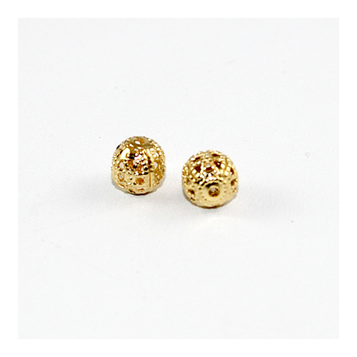 6mm Filigree Ball - Gold