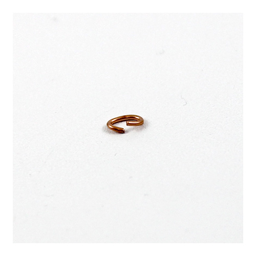 4mm x 6mm Oval Jump Rings - Brass Base - Copper