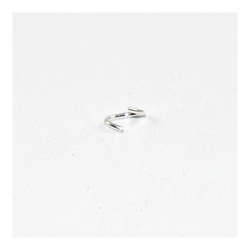 4mm x 6mm Oval Jump Rings - Brass Base - Silver