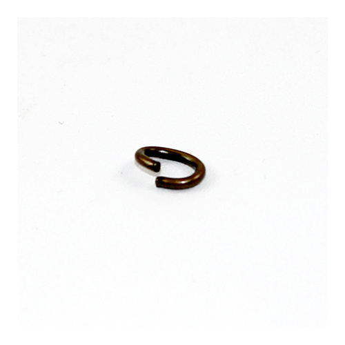 6mm x 8mm Oval Jump Rings - Brass Base - Antique Bronze