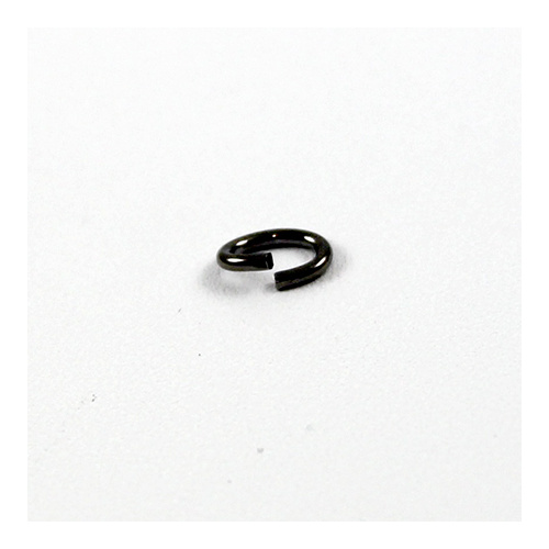 6mm x 8mm Oval Jump Rings - Brass Base - Gunmetal