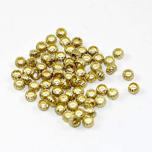 Brass Crimps (Large) – Gold  - Pack of 50