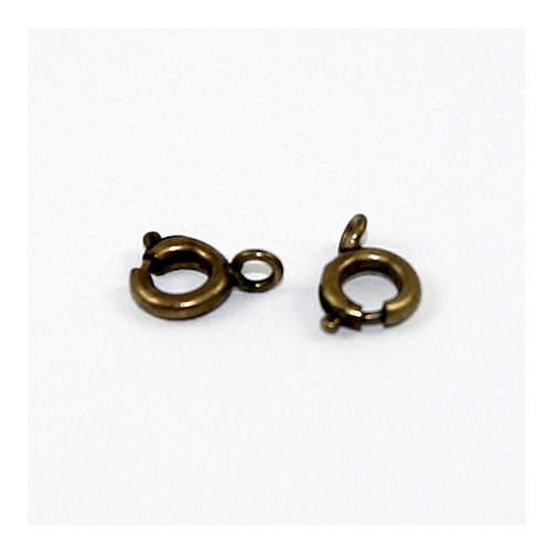 6mm Spring Bolt Ring - Antique Bronze