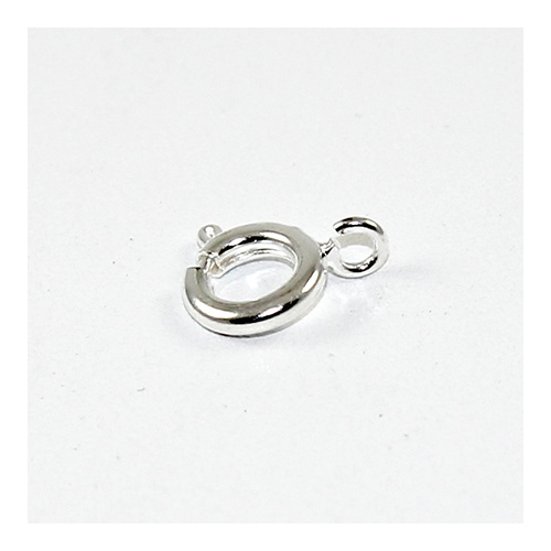 9mm Spring Bolt Ring - Silver