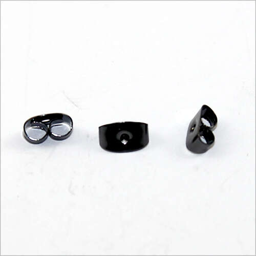 Stud Earring Back - Butterfly - Pair - Gunmetal