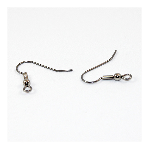 French Hook with Ball - Pair - Surgical Steel