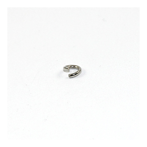 5mm x 1mm Round Jump Rings - Steel Base - Antique Silver