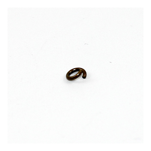 5mm x 1mm Round Jump Rings - Steel Base - Antique Bronze
