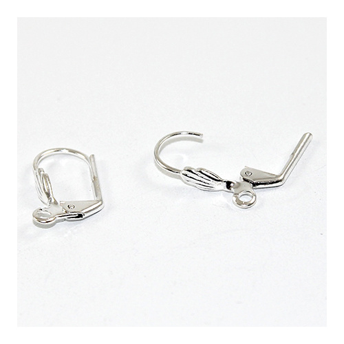 Continental Hook - Deco - Pair - Silver