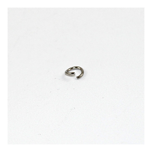 5mm Round Jump Rings - Brass Base - Antique Silver
